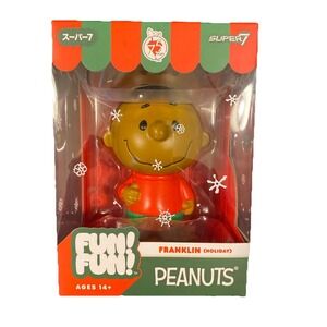 Super7 Fun Fun Christmas Peanuts Snoopy Franklin Holiday Outfit Vinyl‎ Figure